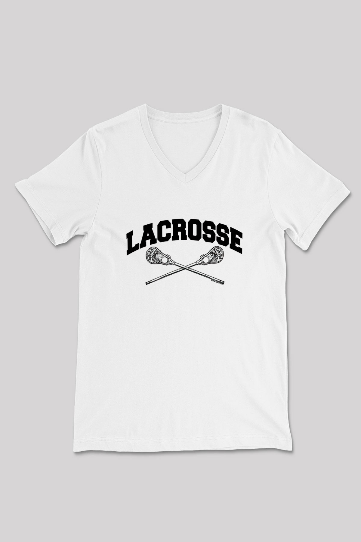 Lakros Baskılı Unisex V Yaka Tişört - Tshirt