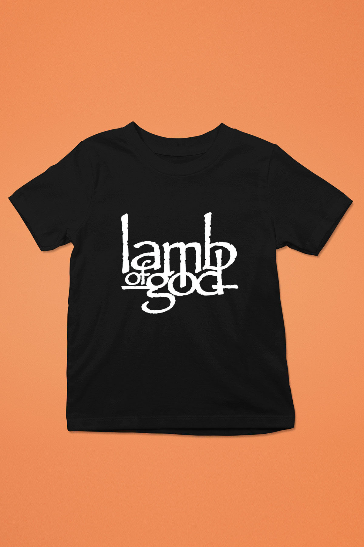 Lamb of God Baskılı Siyah Unisex Çocuk Tişört