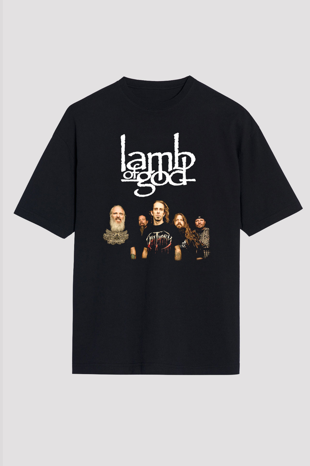 Lamb of God Siyah Unisex Oversize Tişört T-Shirt