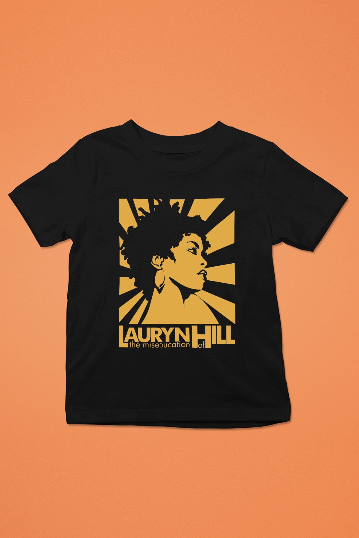 Lauryn Hill Baskılı Siyah Unisex Çocuk Tişört
