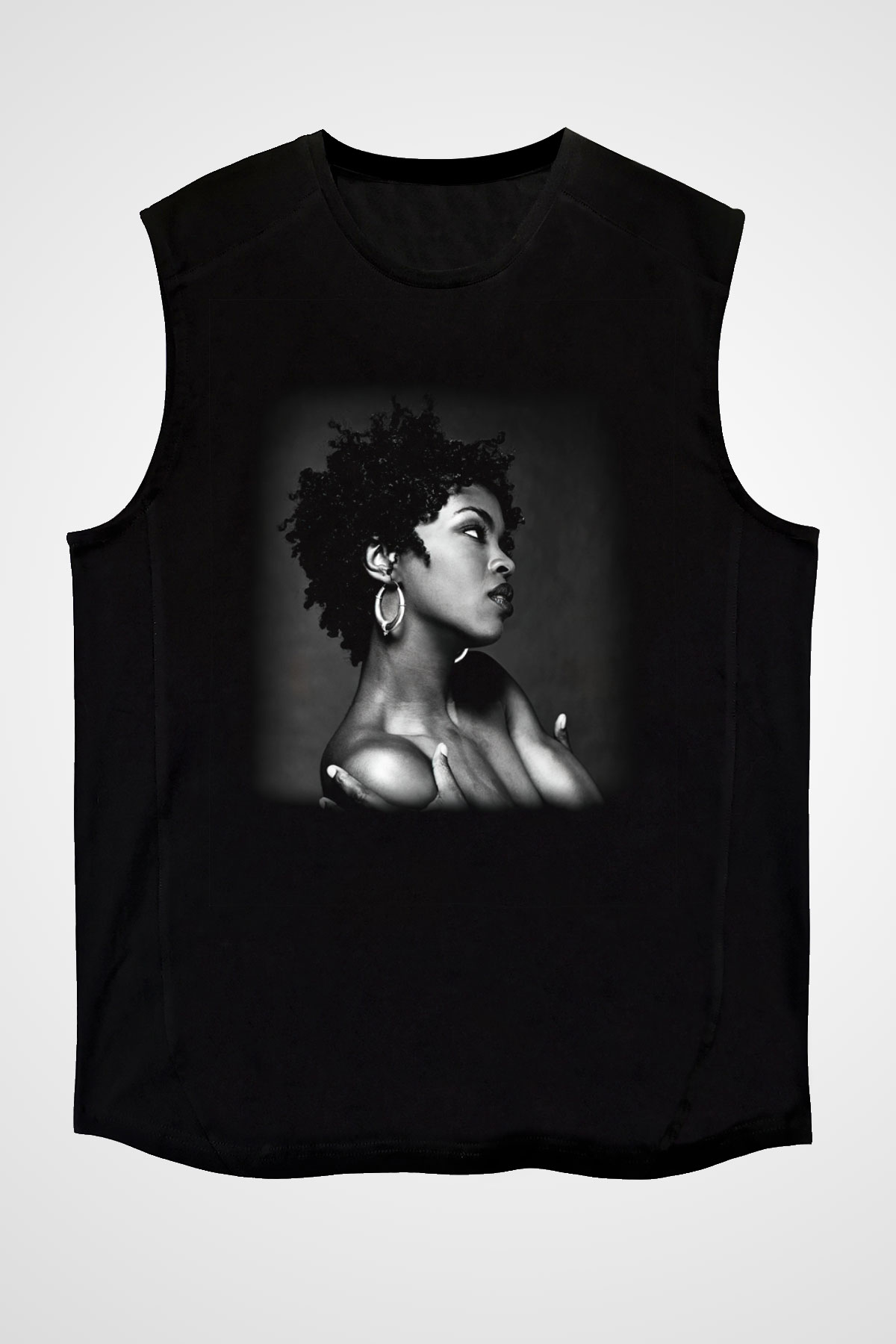 Lauryn Hill Siyah Unisex Kolsuz Tişört