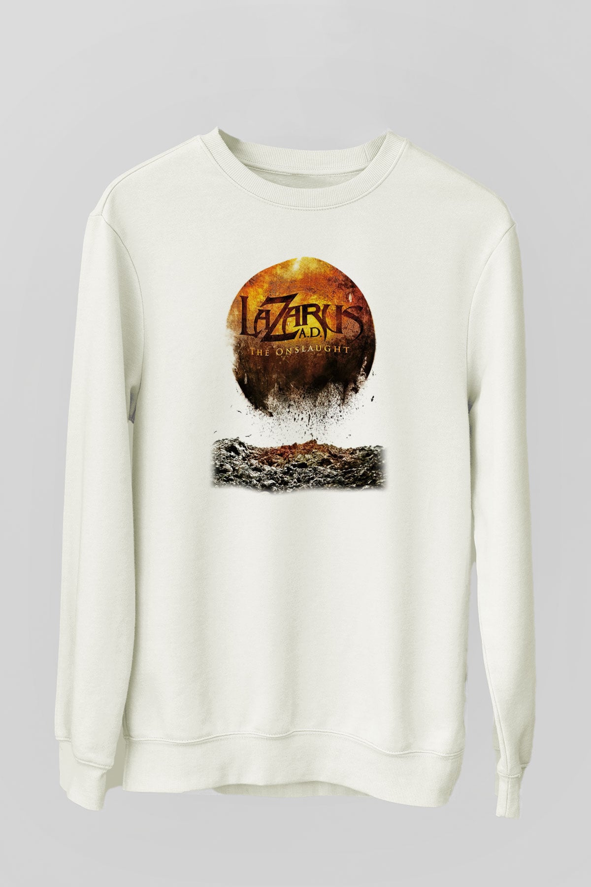 Lazarus A.D. Beyaz Unisex Sweatshirt