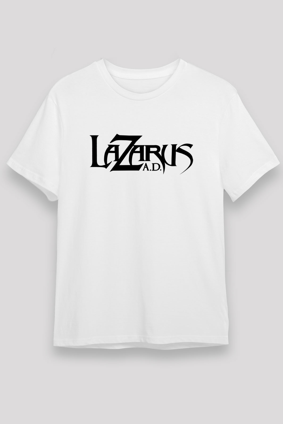 Lazarus A.D. Beyaz Unisex Tişört T-Shirt - TişörtFabrikası