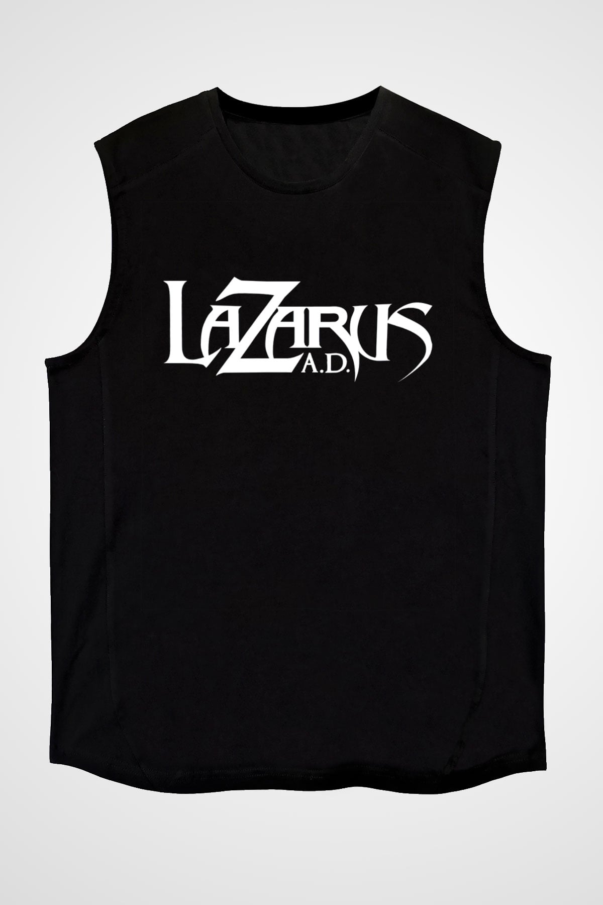 Lazarus A.D. Siyah Unisex Kolsuz Tişört