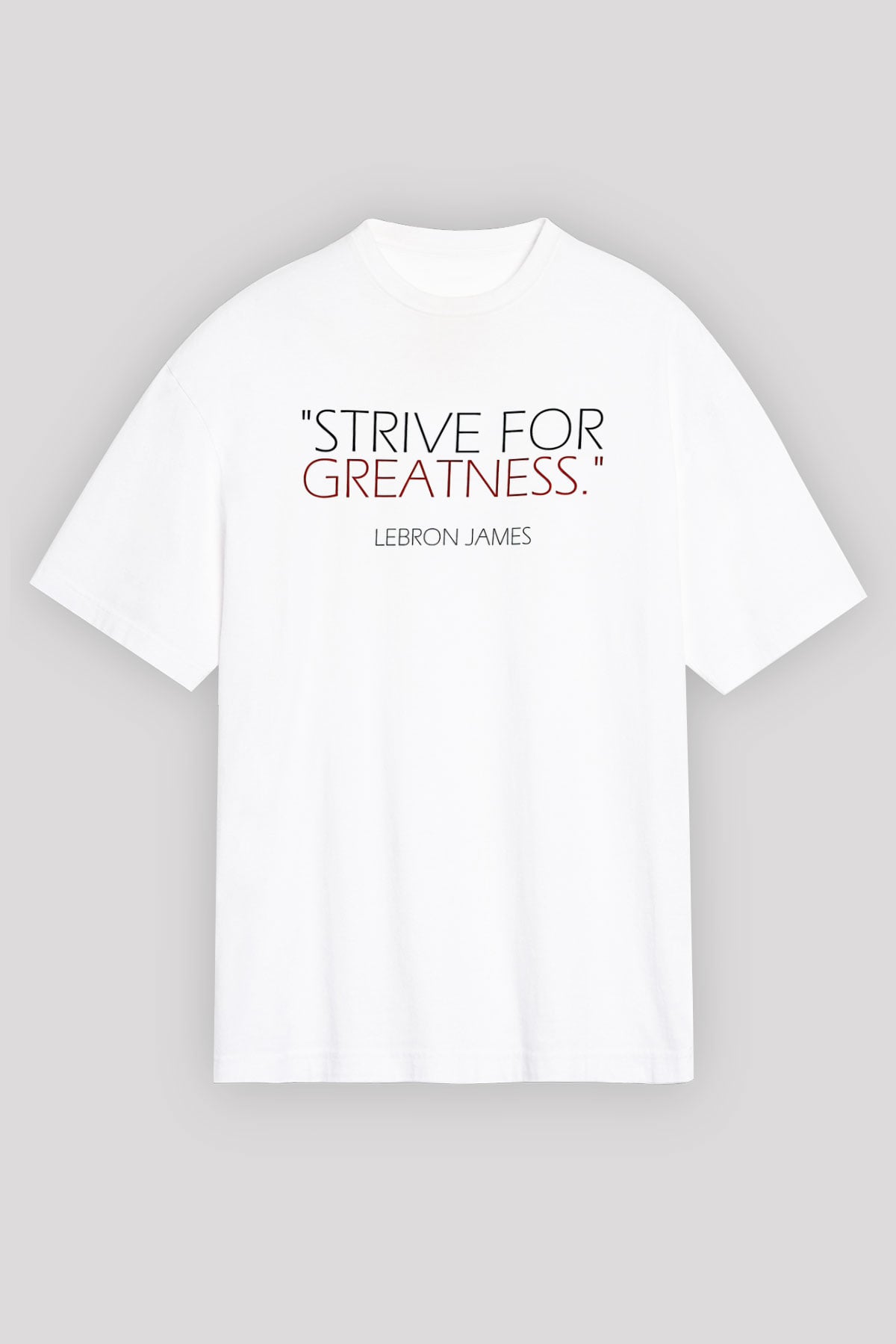 Lebron James Baskılı Beyaz Unisex Oversize Tişört - Tshirt