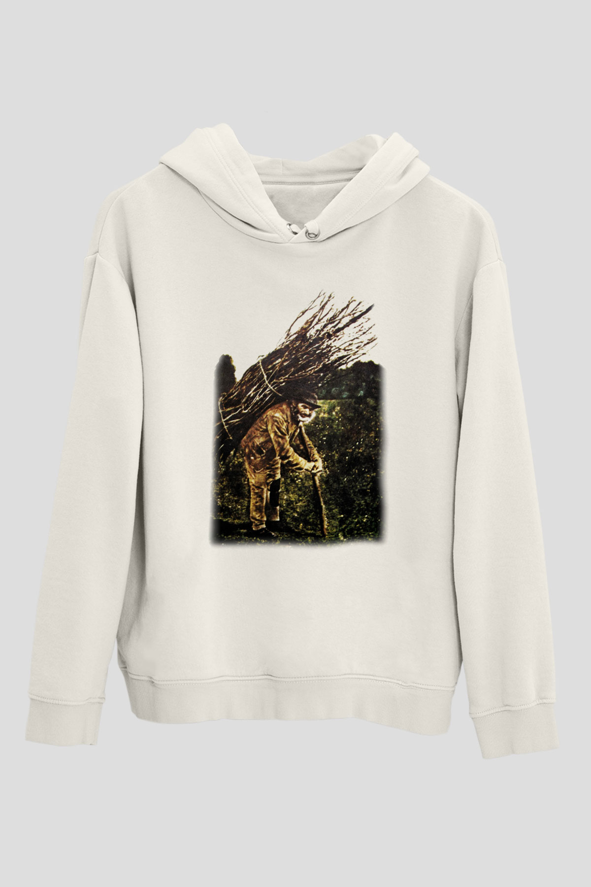 Led Zeppelin Beyaz Unisex Kapşonlu Sweatshirt