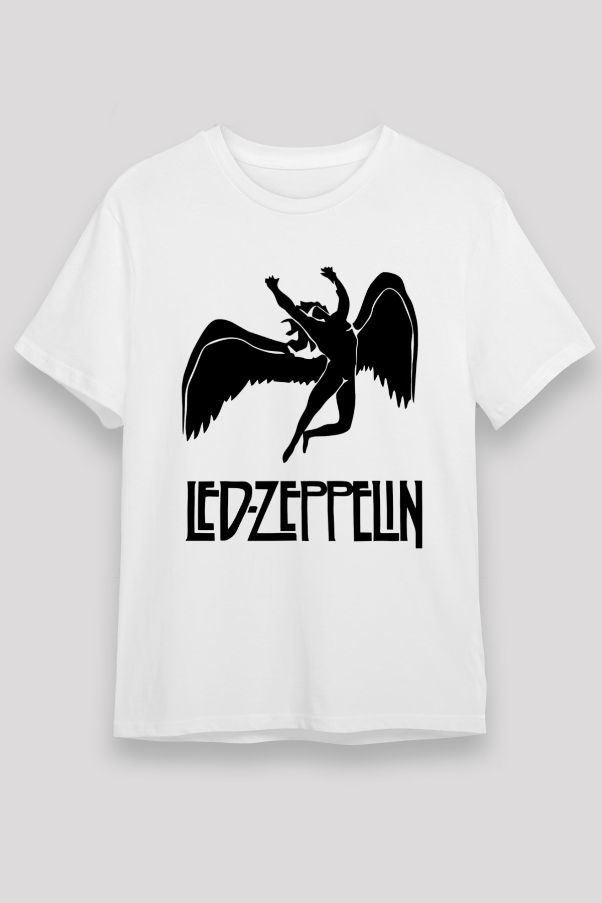 Led Zeppelin Beyaz Unisex Tişört T-Shirt - TişörtFabrikası