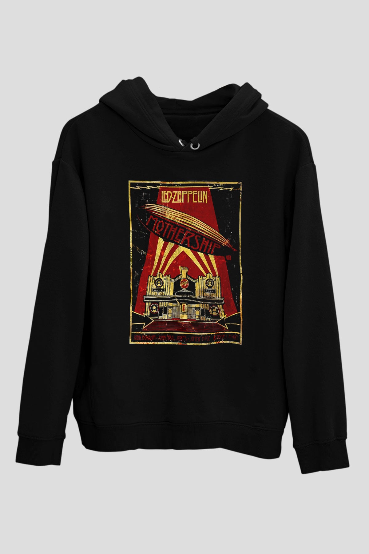 Led Zeppelin Mothership Siyah Unisex Hoodie