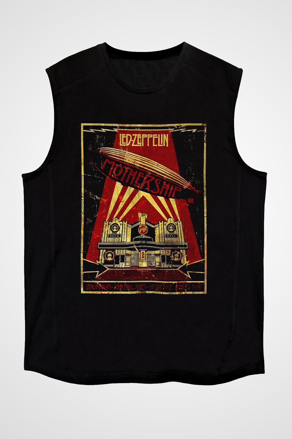 Led Zeppelin Mothership Siyah Unisex Kolsuz Tişört