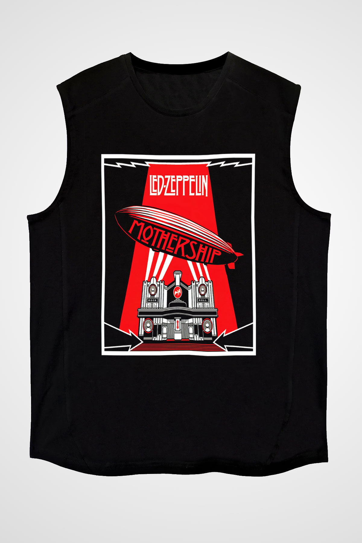 Led Zeppelin Mothership Siyah Unisex Kolsuz Tişört