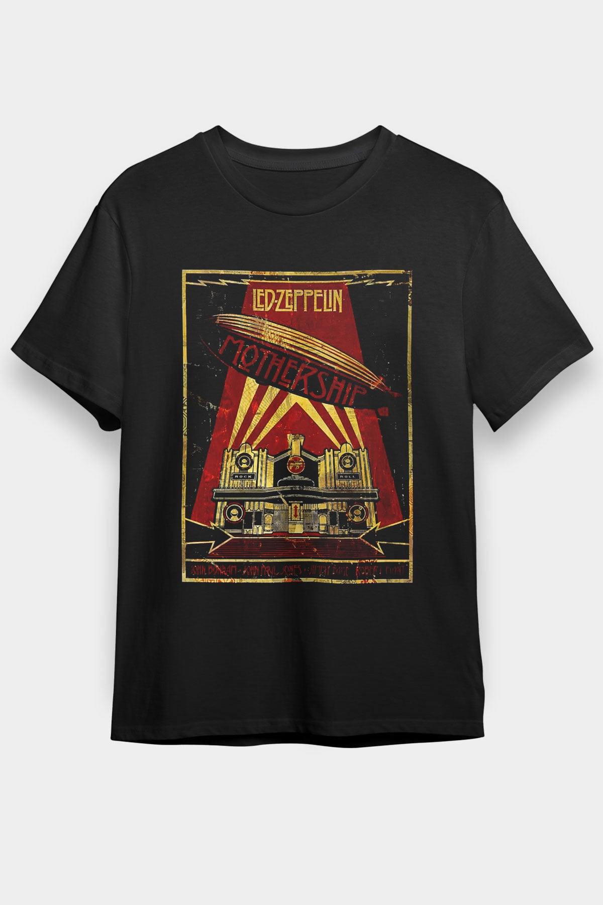 Led Zeppelin Mothership Siyah Unisex Tişört T-Shirt - TişörtFabrikası