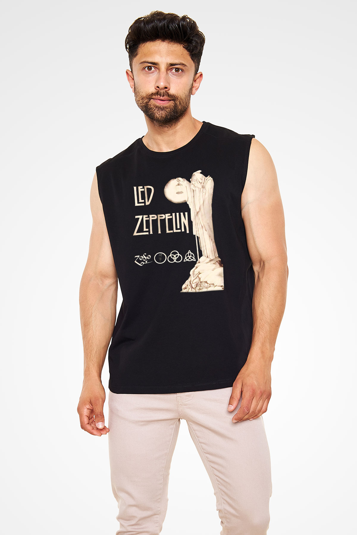 Led Zeppelin Siyah Unisex Kolsuz Tişört