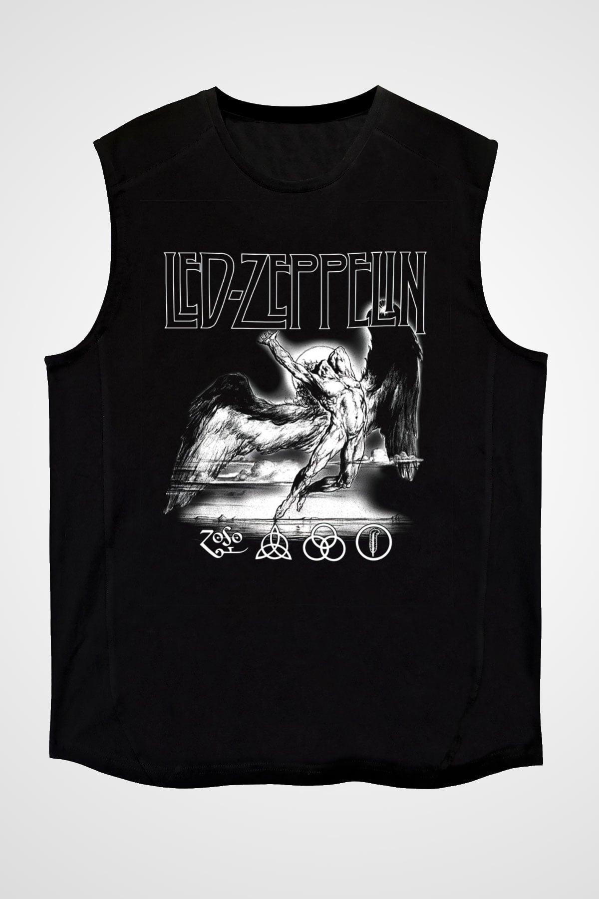 Led Zeppelin Siyah Unisex Kolsuz Tişört