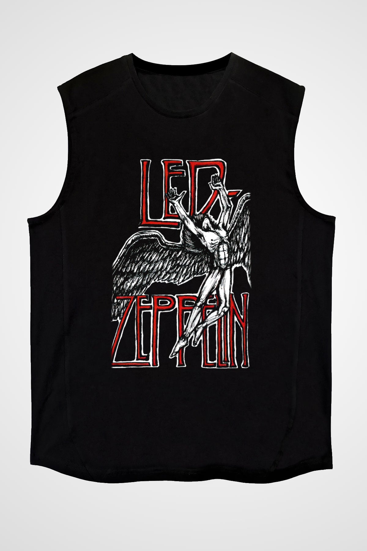 Led Zeppelin Siyah Unisex Kolsuz Tişört