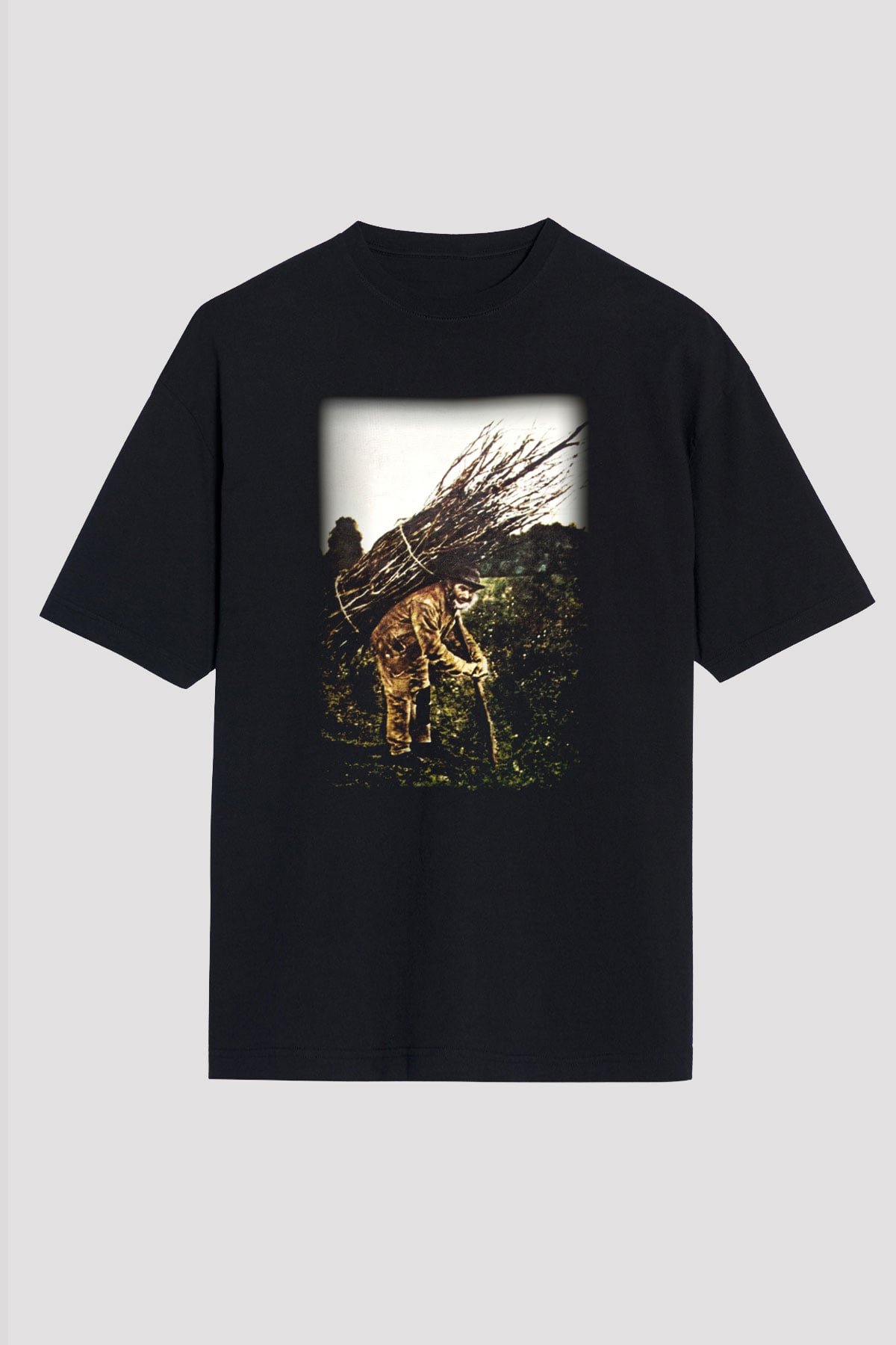 Led Zeppelin Siyah Unisex Oversize Tişört T-Shirt