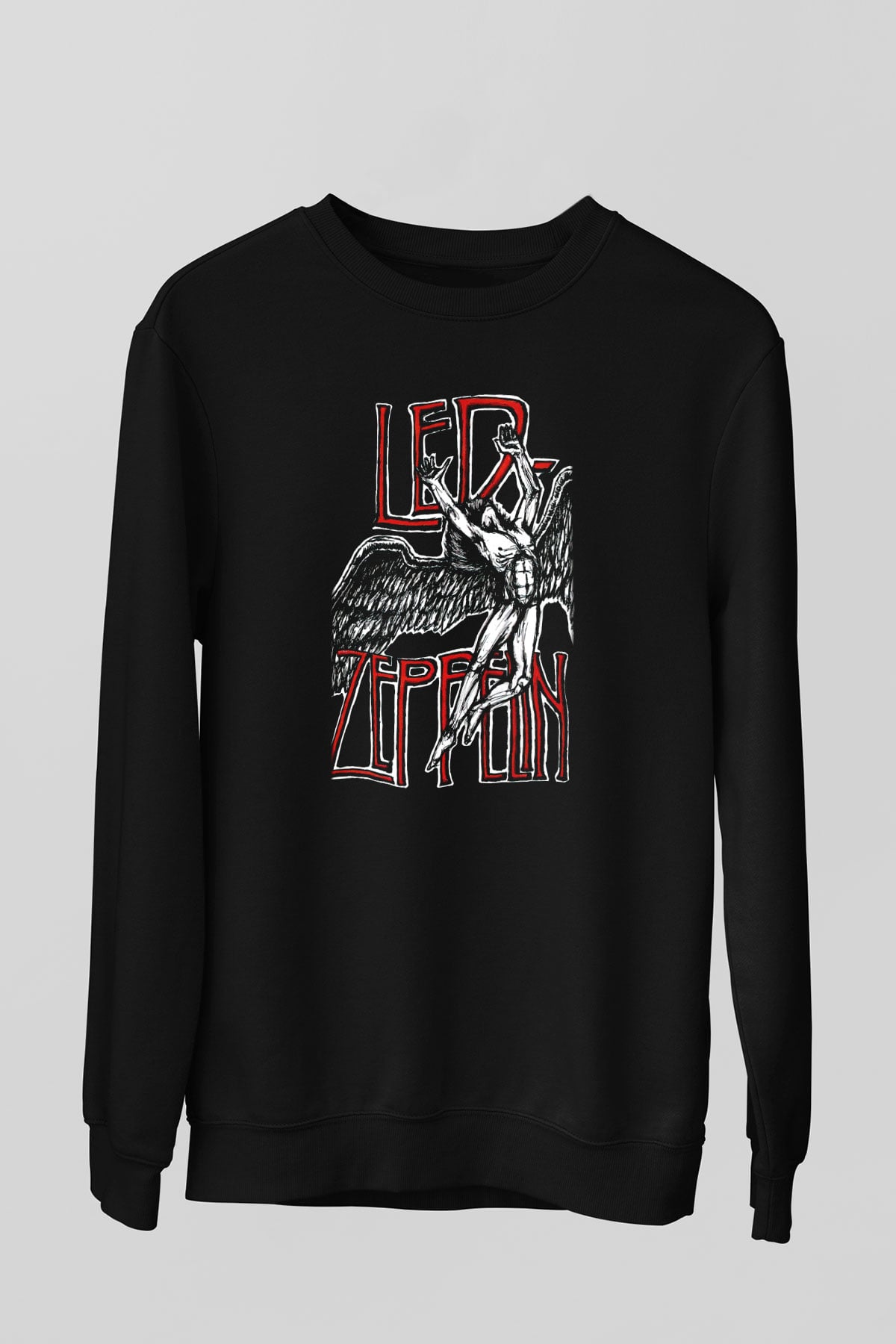 Led Zeppelin Siyah Unisex Sweatshirt