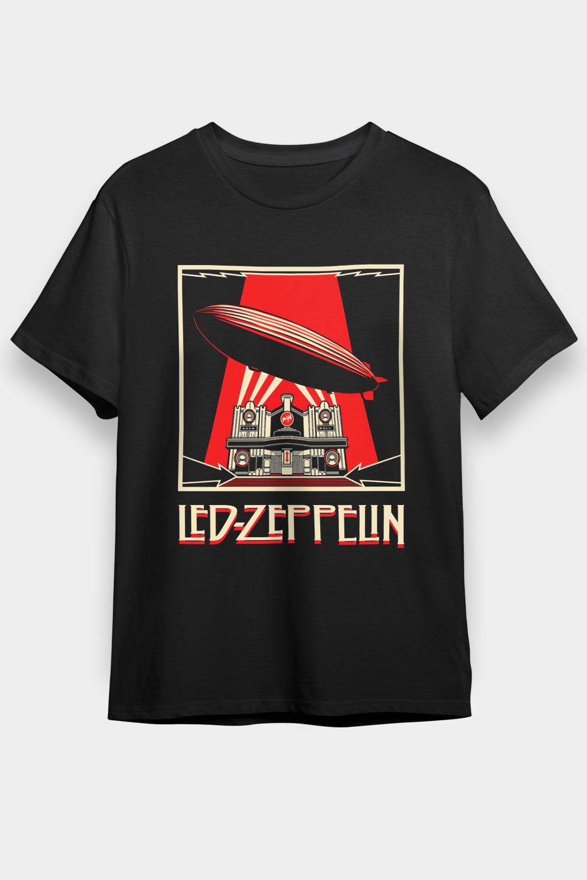 Led Zeppelin Siyah Unisex Tişört T-Shirt - TişörtFabrikası
