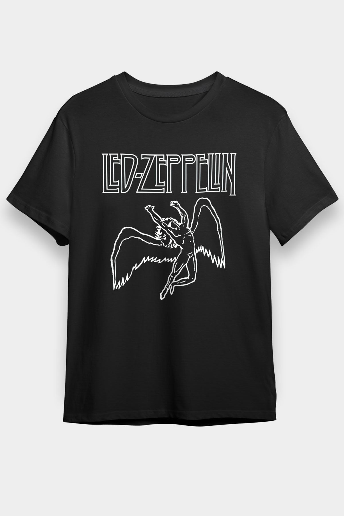 Led Zeppelin Siyah Unisex Tişört T-Shirt - TişörtFabrikası