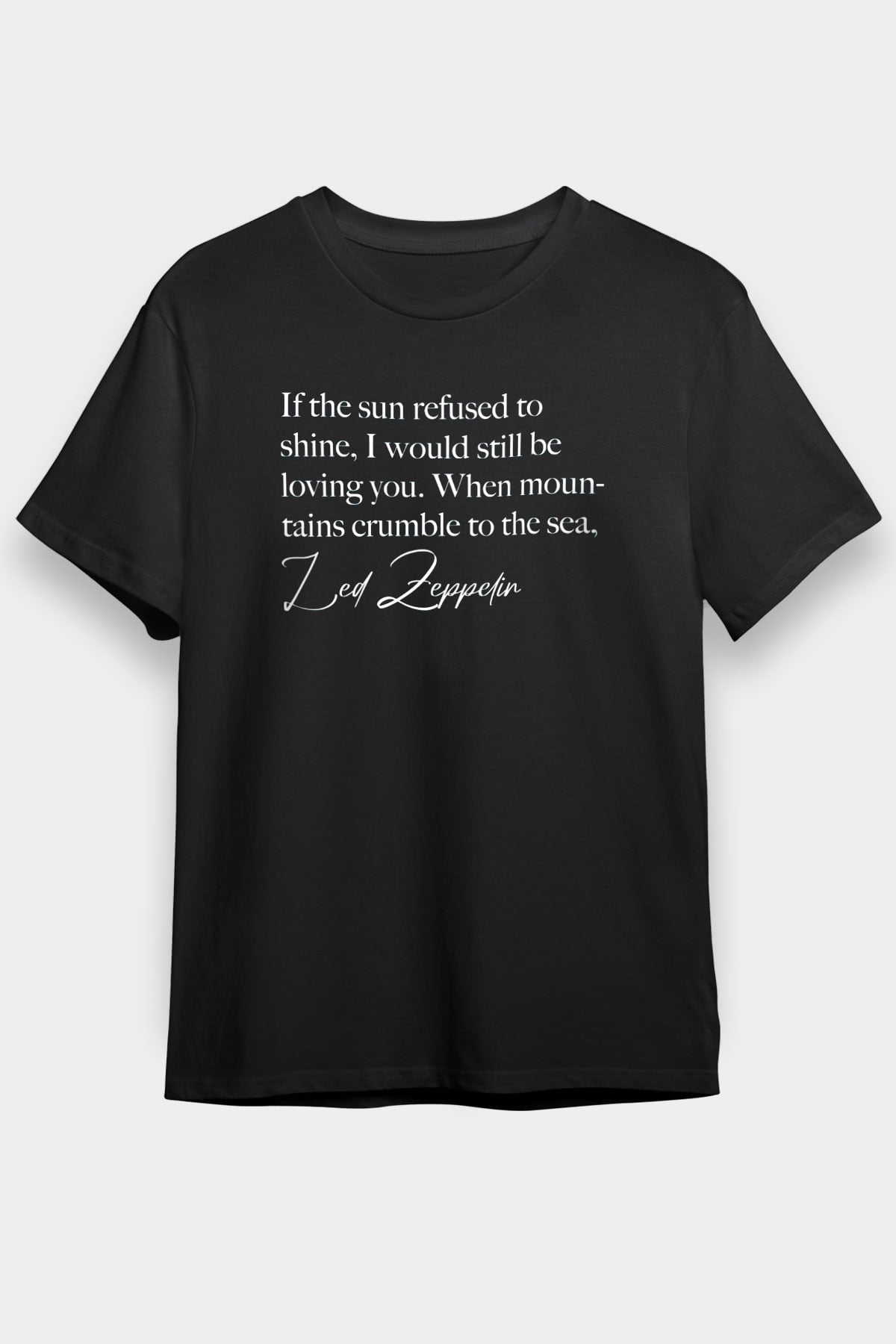Led Zeppelin Siyah Unisex Tişört T-Shirt - TişörtFabrikası