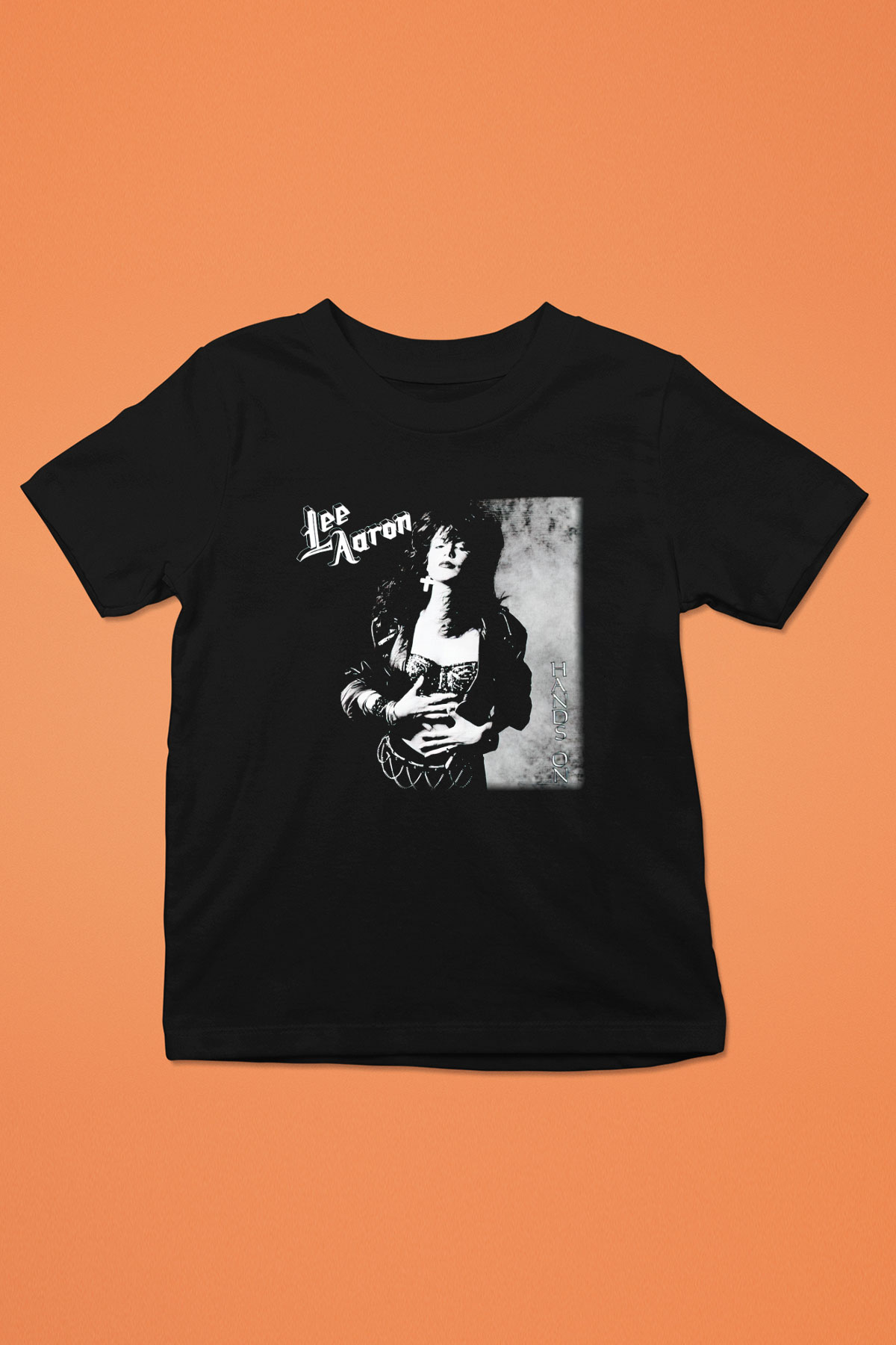 Lee Aaron Baskılı Siyah Unisex Çocuk Tişört