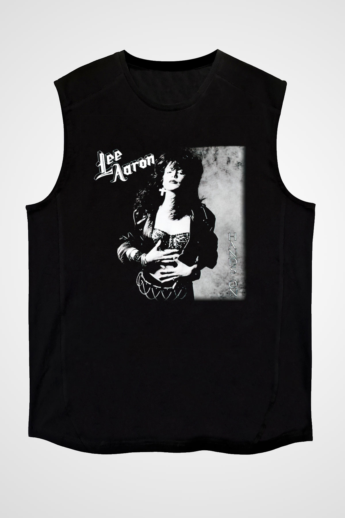 Lee Aaron Siyah Unisex Kolsuz Tişört