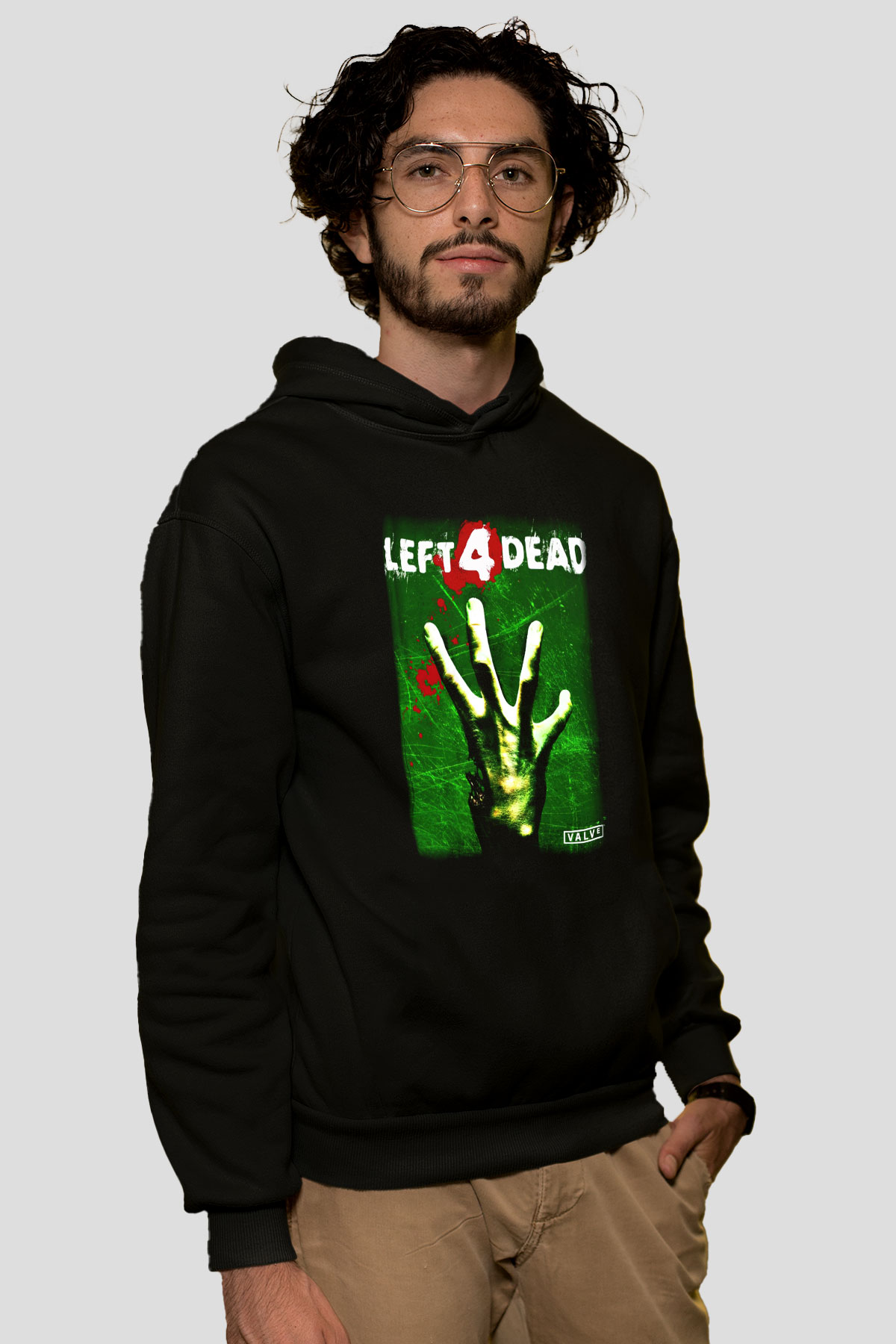 Left 4 Dead Siyah Unisex Hoodie