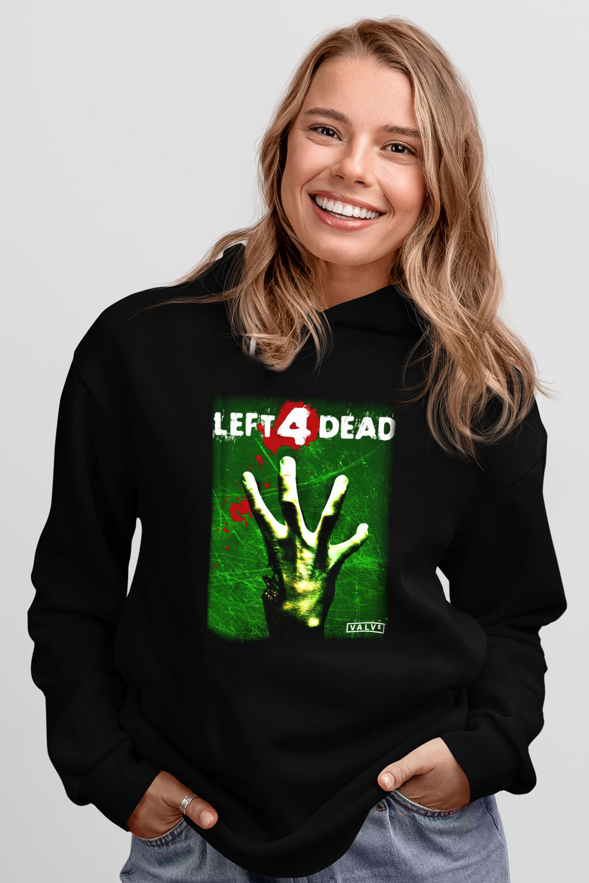 Left 4 Dead Siyah Unisex Hoodie