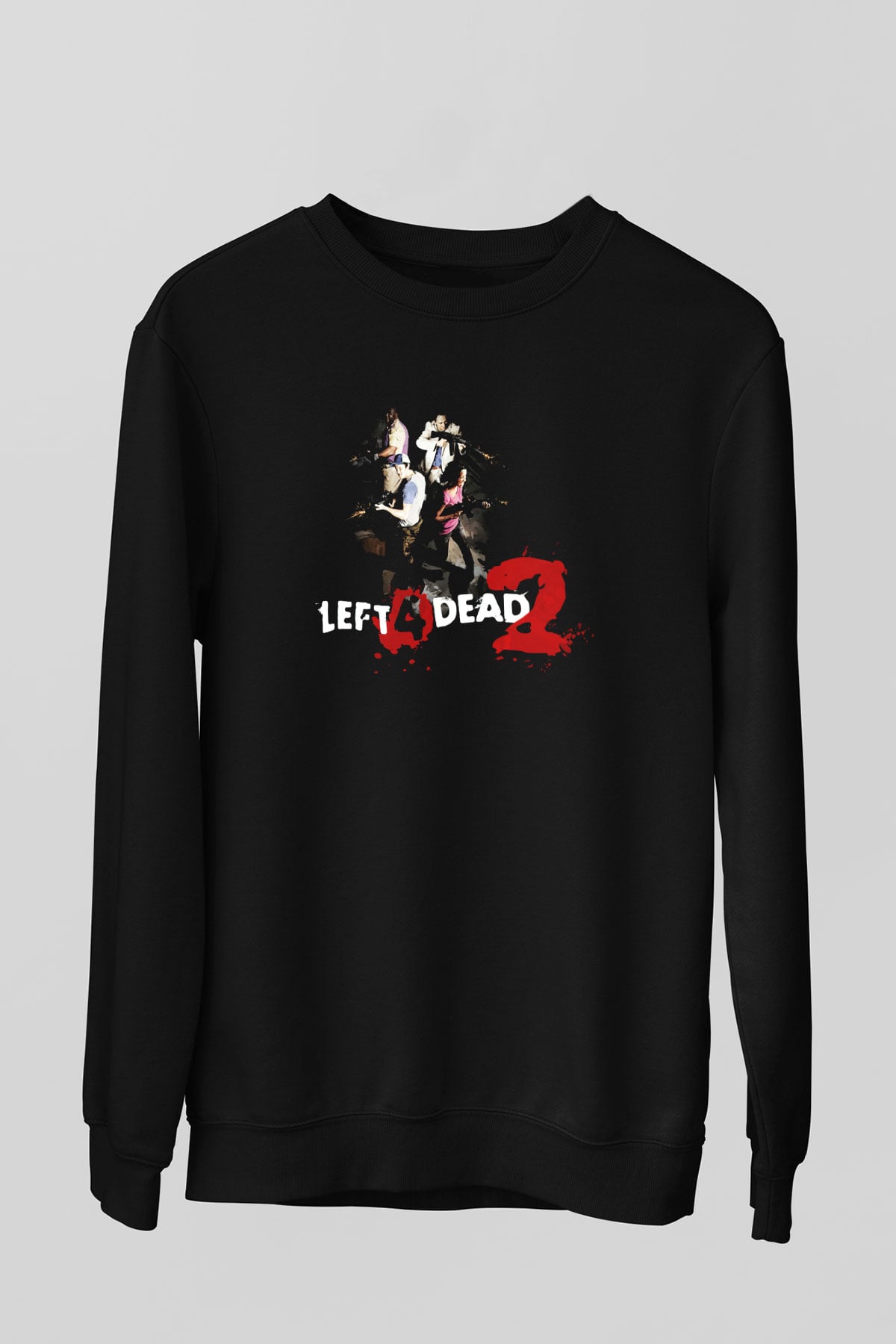 Left 4 Dead Siyah Unisex Sweatshirt