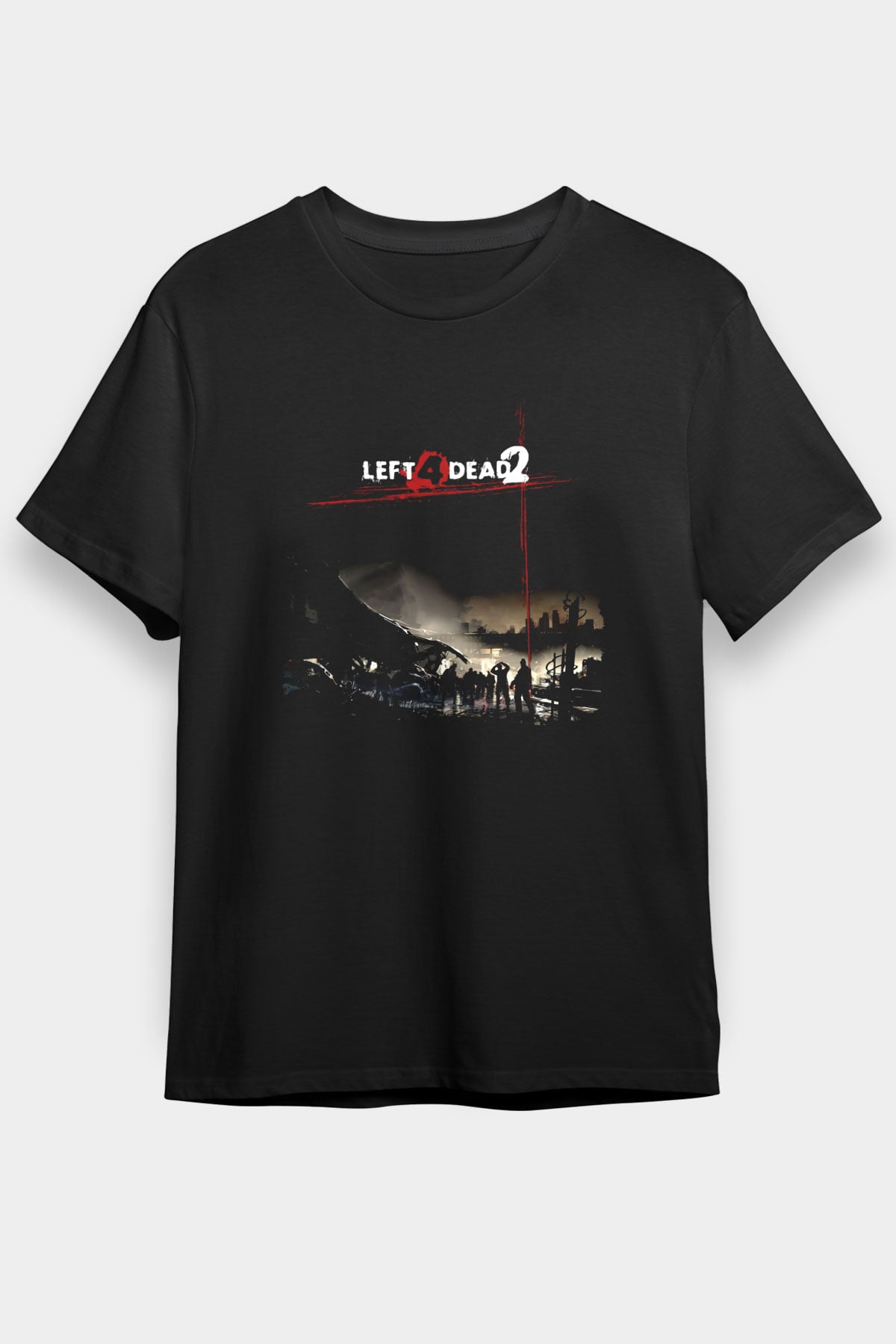 Left 4 Dead Siyah Unisex Tişört T-Shirt