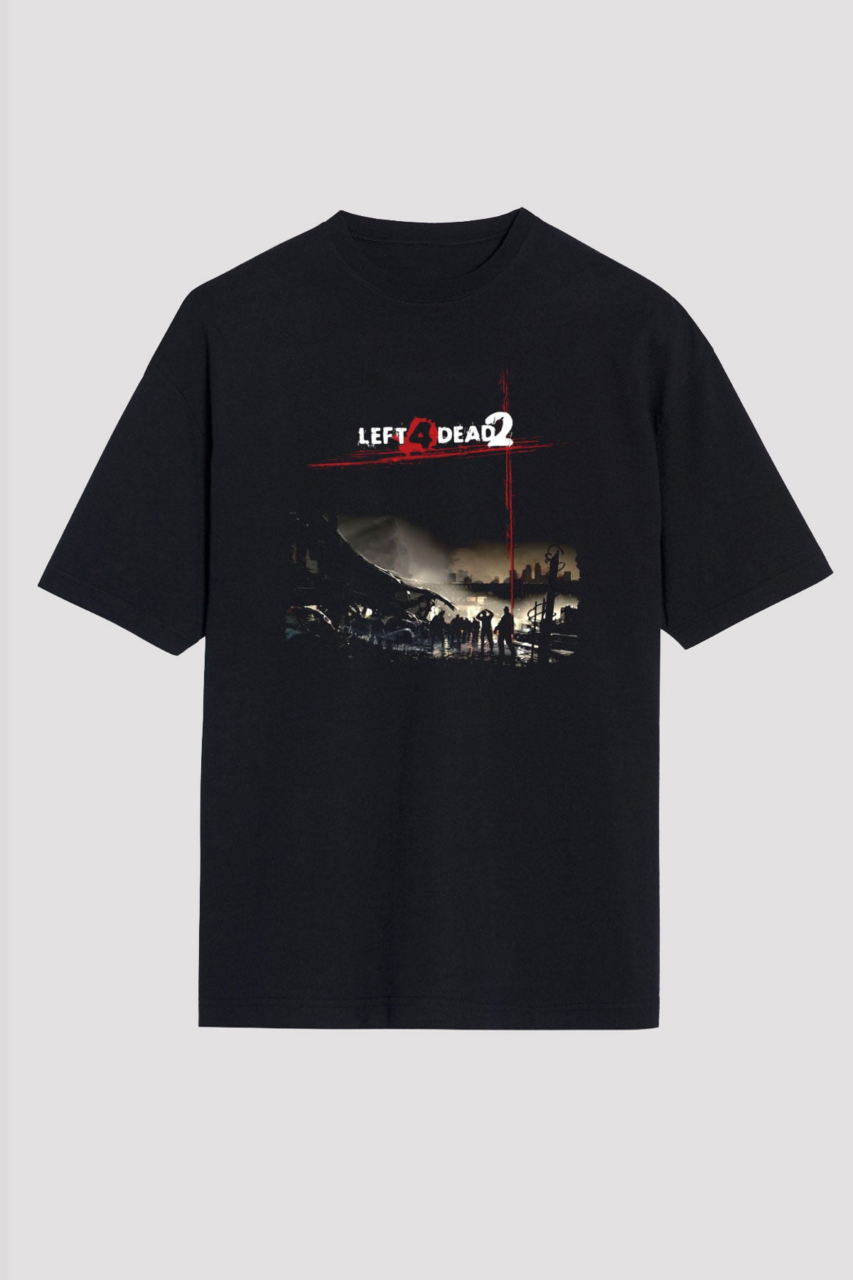 Left 4 Dead Siyah Unisex Tişört T-Shirt