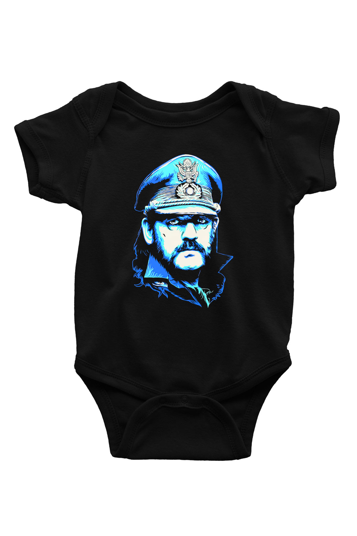 Lemmy Baskılı Siyah Bebek Body - Zıbın