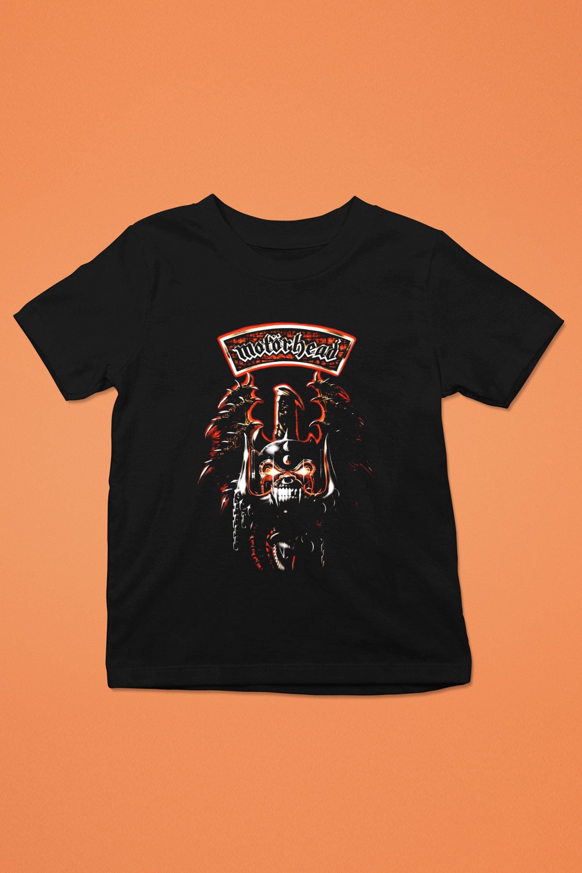 Lemmy Baskılı Siyah Unisex Çocuk Tişört