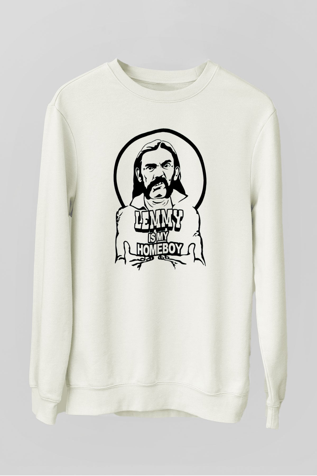Lemmy Beyaz Unisex Sweatshirt