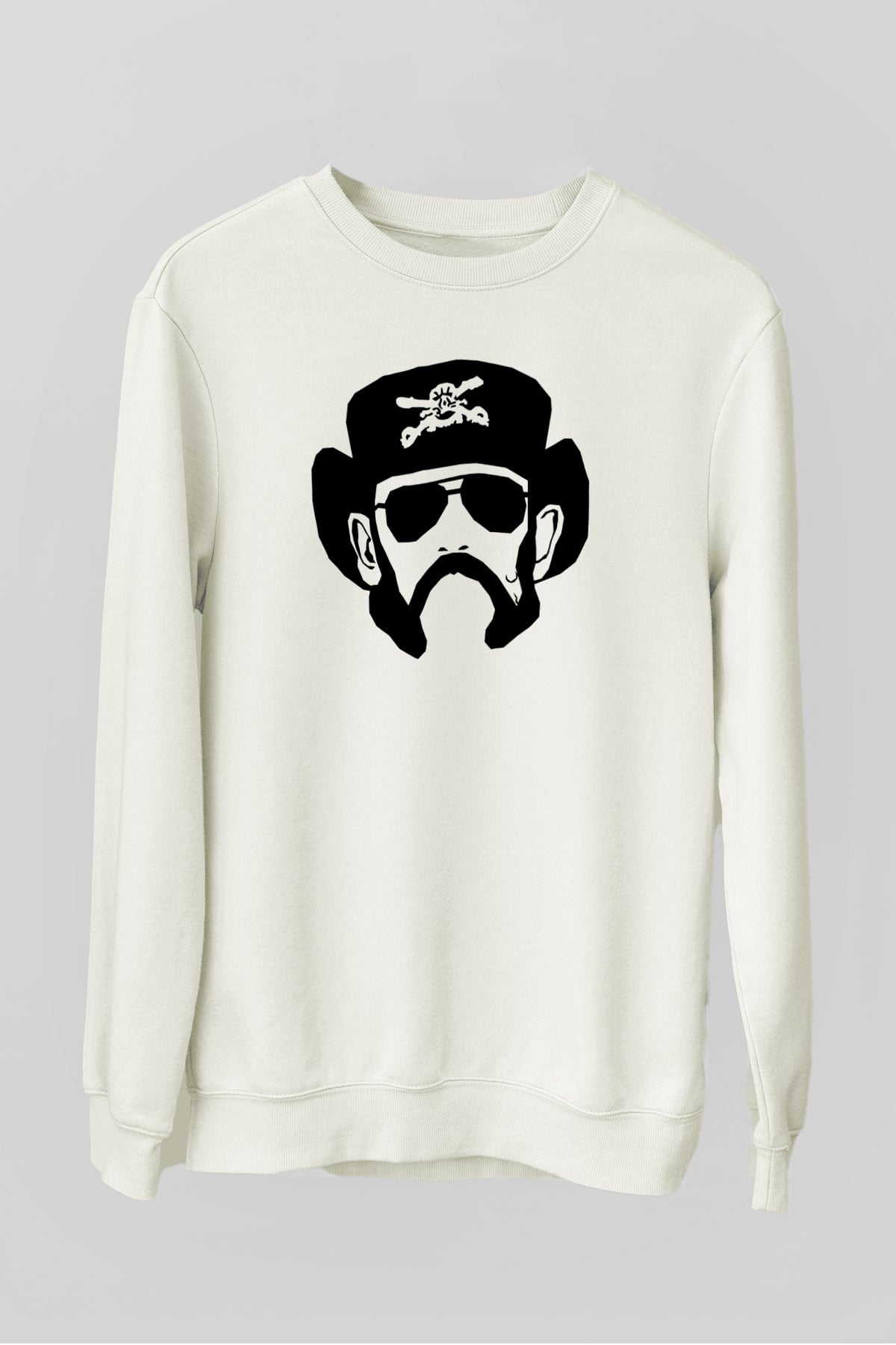 Lemmy Beyaz Unisex Sweatshirt