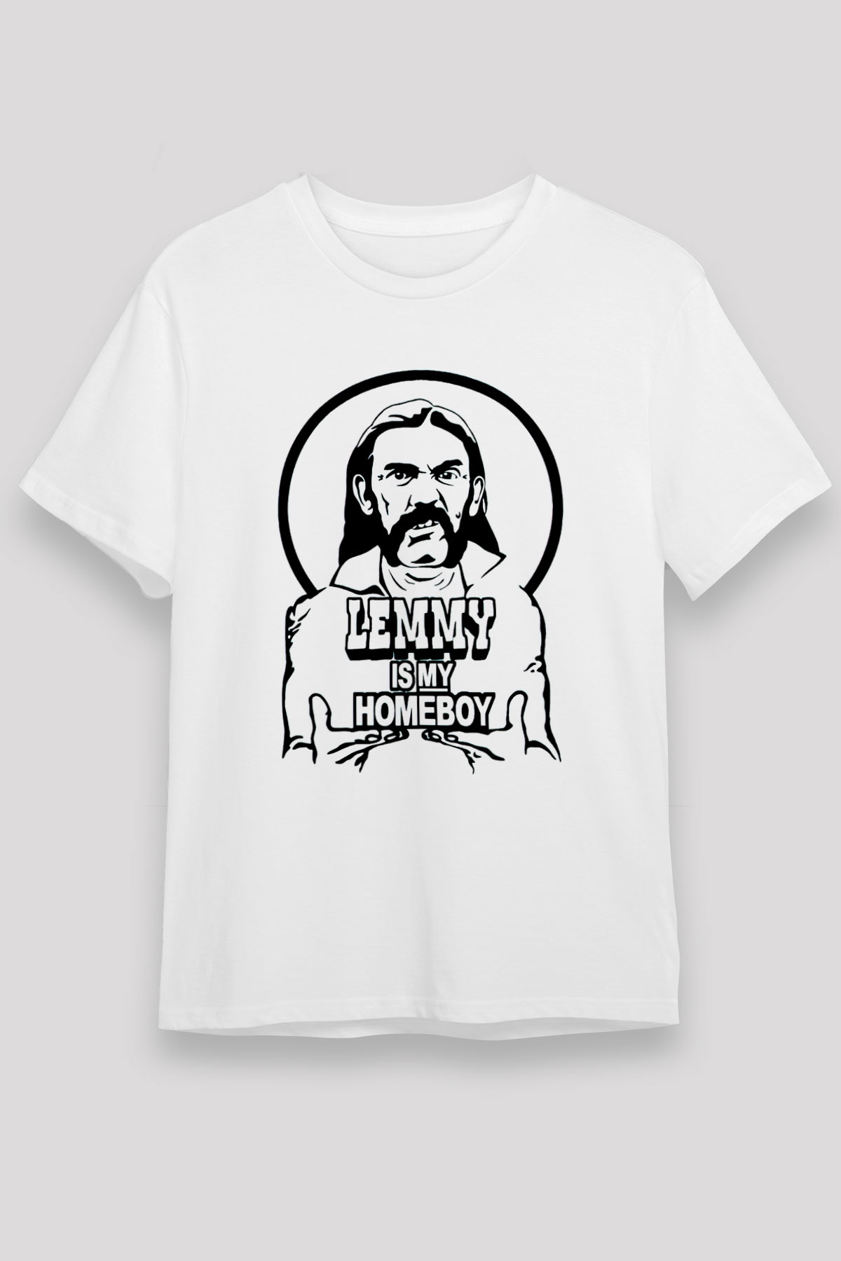 Lemmy Beyaz Unisex Tişört T-Shirt - TişörtFabrikası