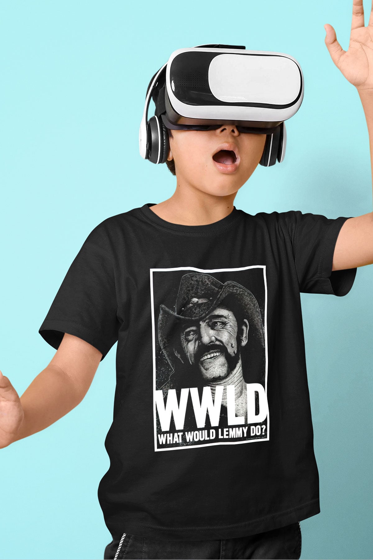 Lemmy Siyah Unisex Çocuk Tişört