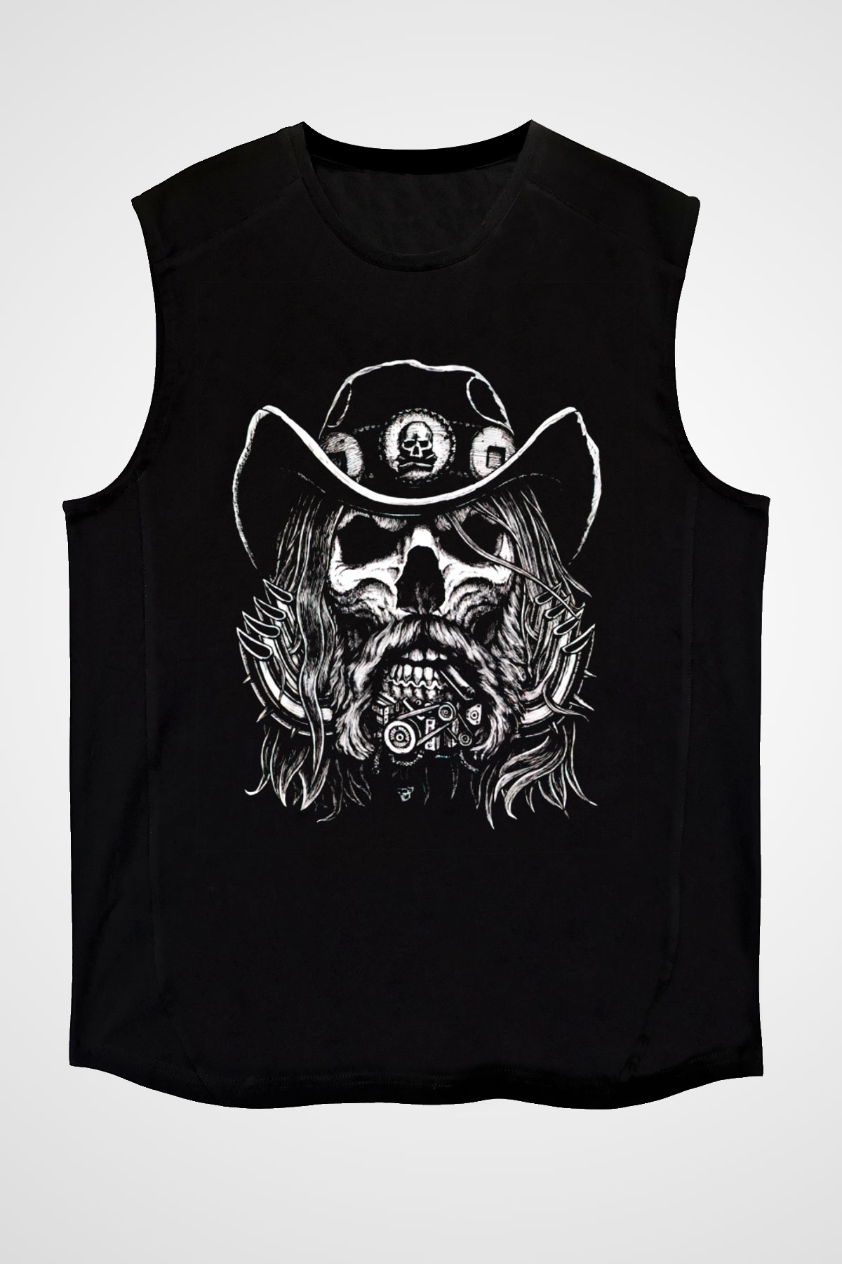 Lemmy Siyah Unisex Kolsuz Tişört