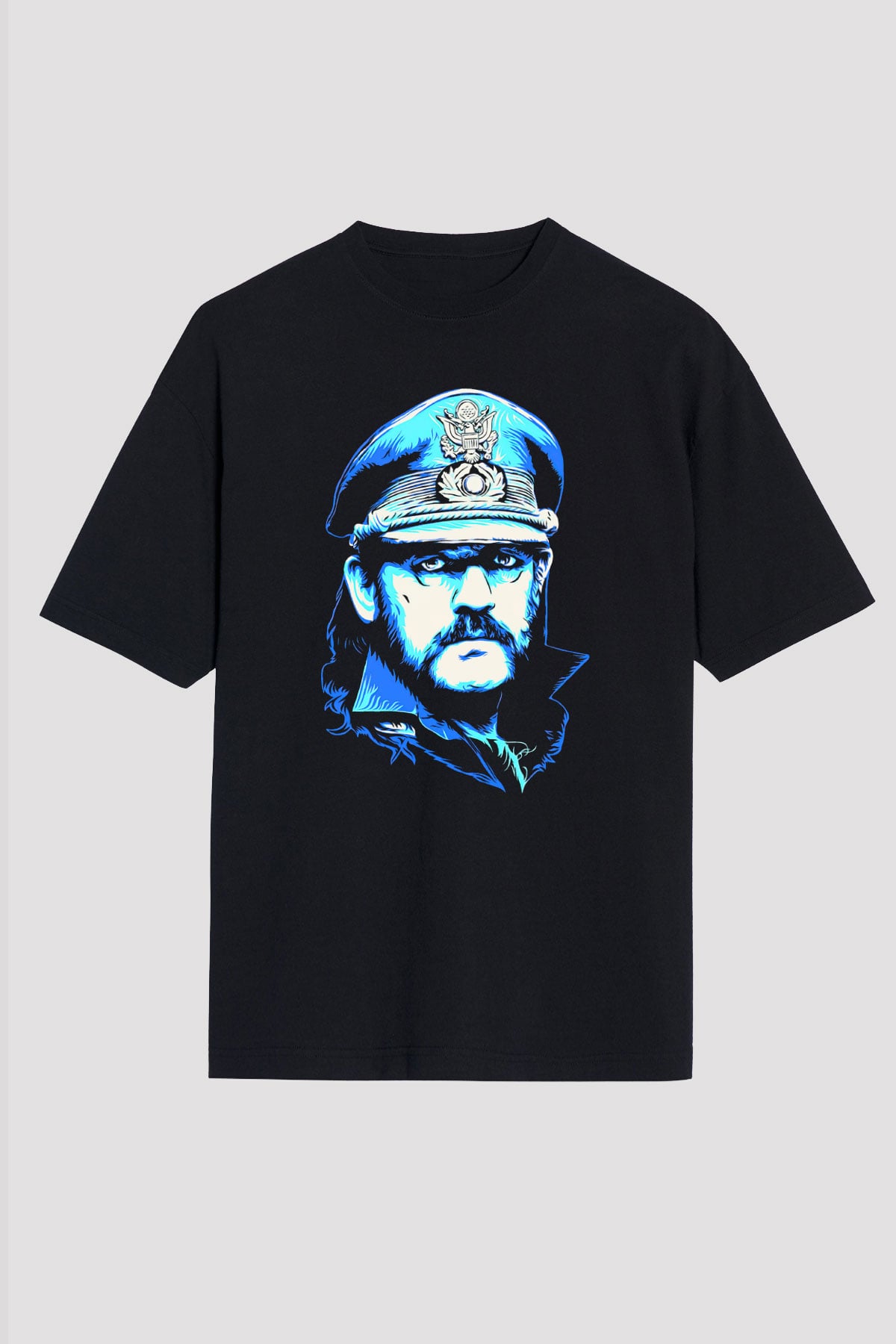 Lemmy Siyah Unisex Oversize Tişört T-Shirt