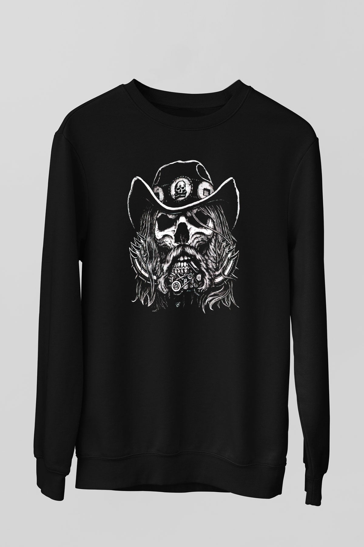 Lemmy Siyah Unisex Sweatshirt