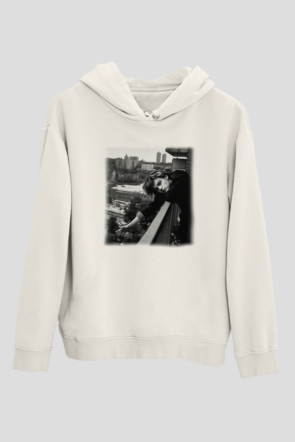 Leonardo DiCaprio Beyaz Unisex Kapşonlu Sweatshirt