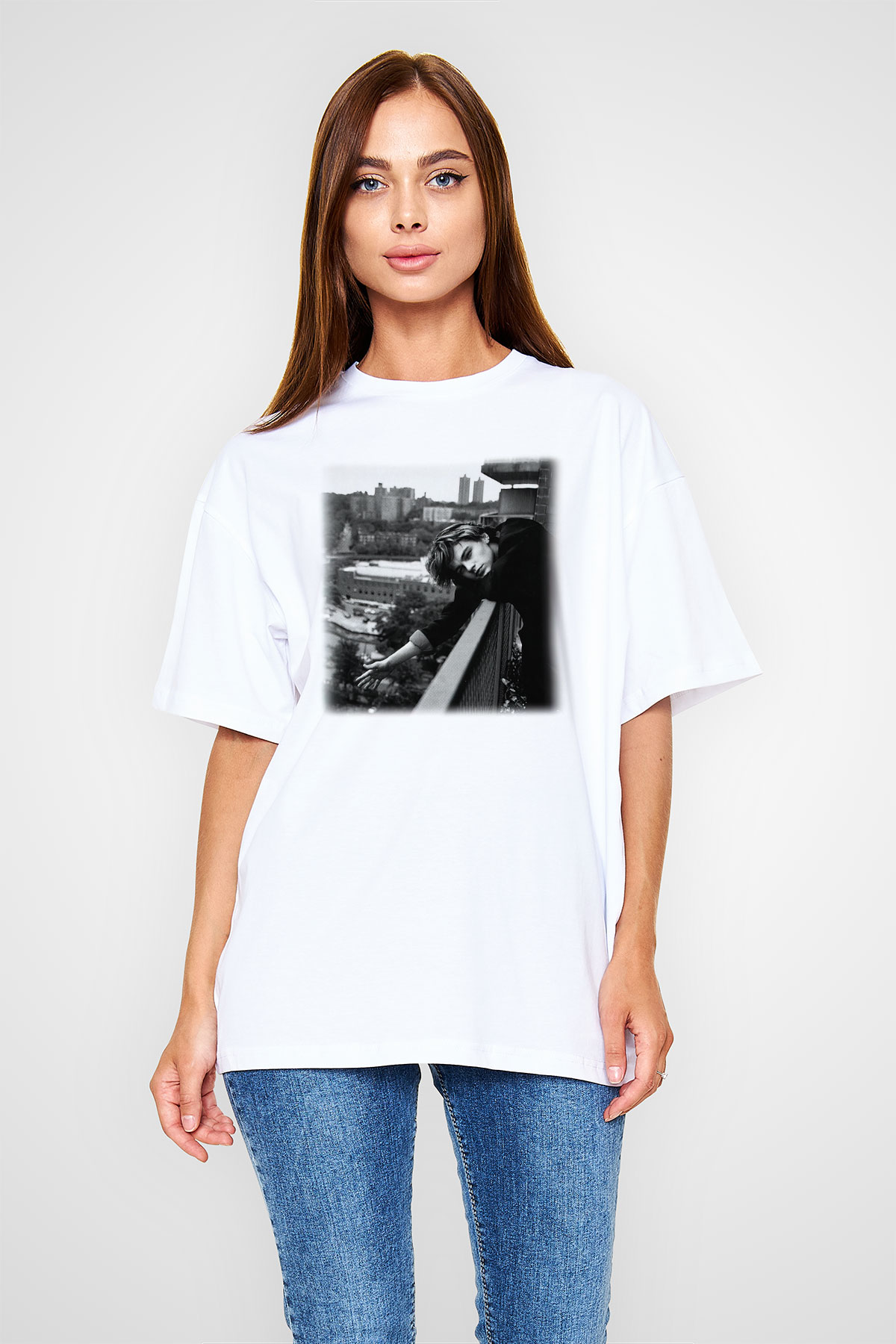 Leonardo DiCaprio Beyaz Unisex Oversize Tişört T-Shirt