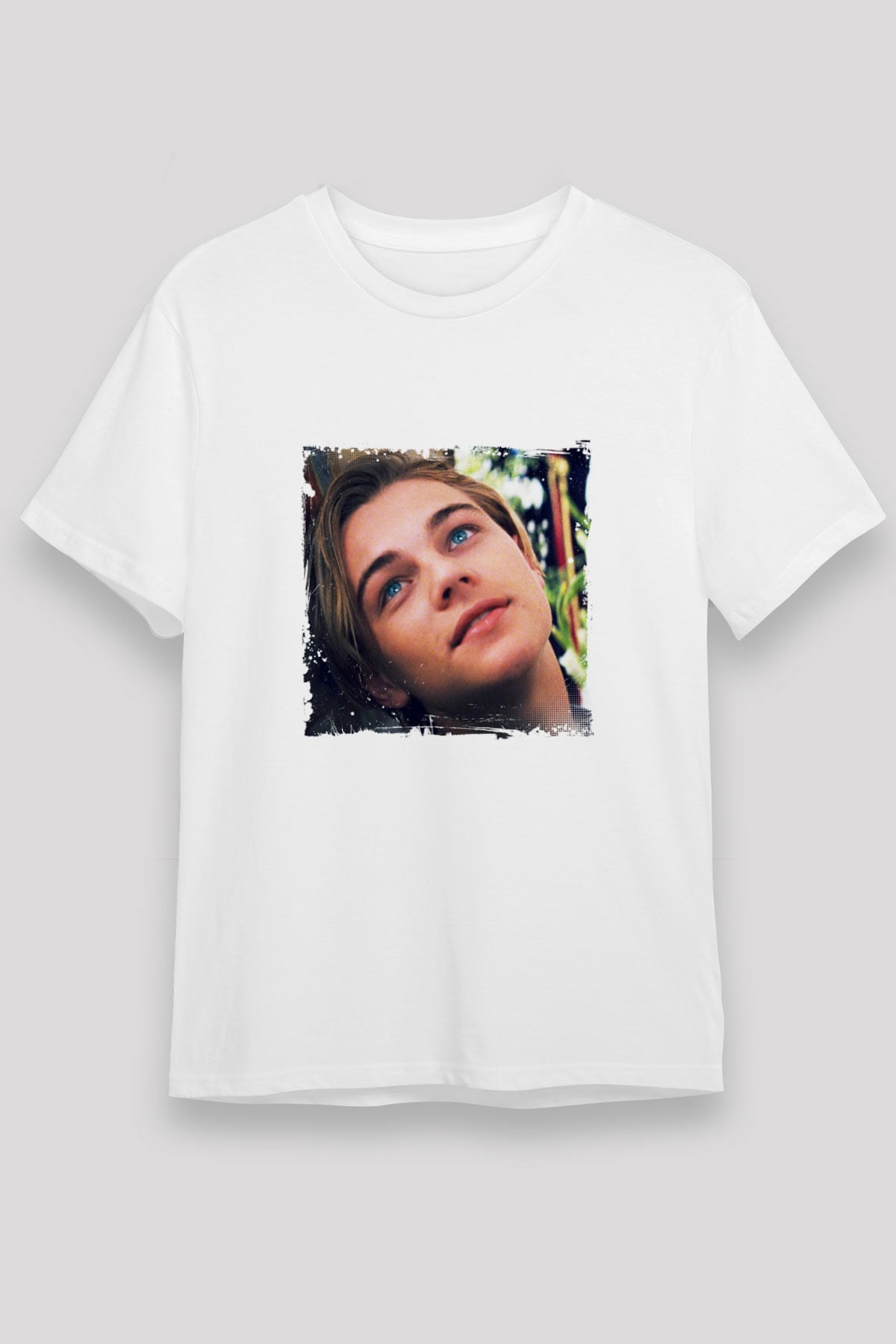 Leonardo DiCaprio Unisex Baskılı Beyaz Tişört