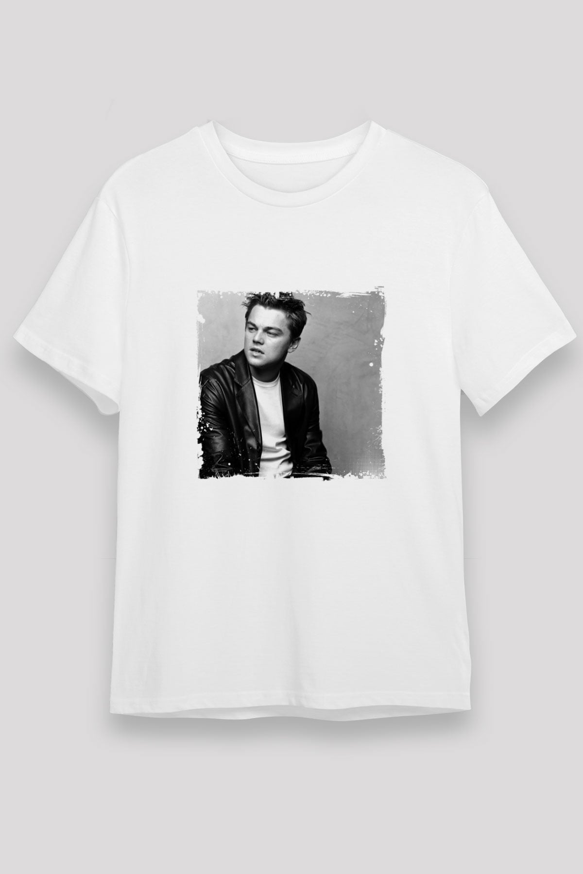 Leonardo DiCaprio Unisex Baskılı Beyaz Tişört