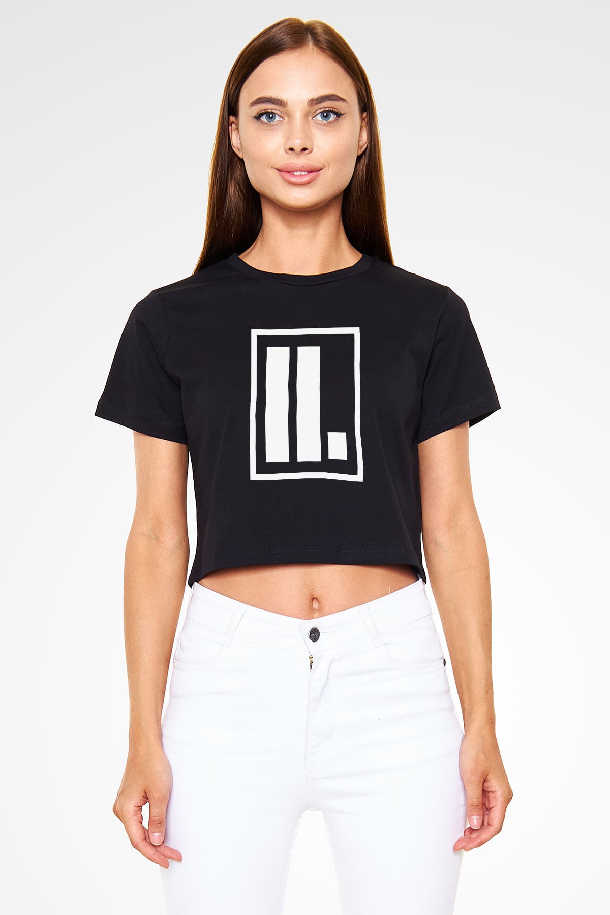 Letlive Siyah Crop Top Tişört