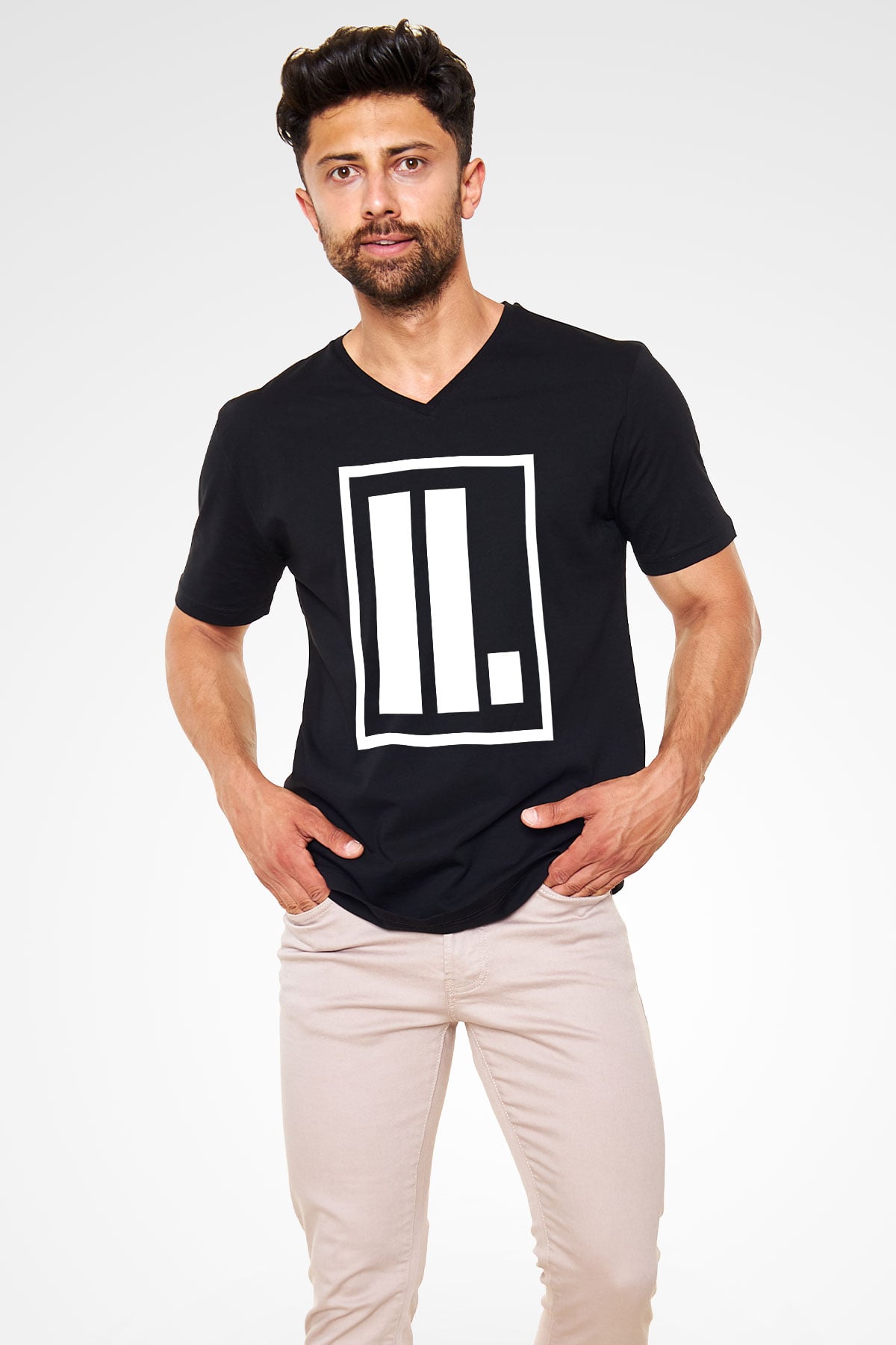 Letlive Siyah Unisex V Yaka Tişört T-Shirt