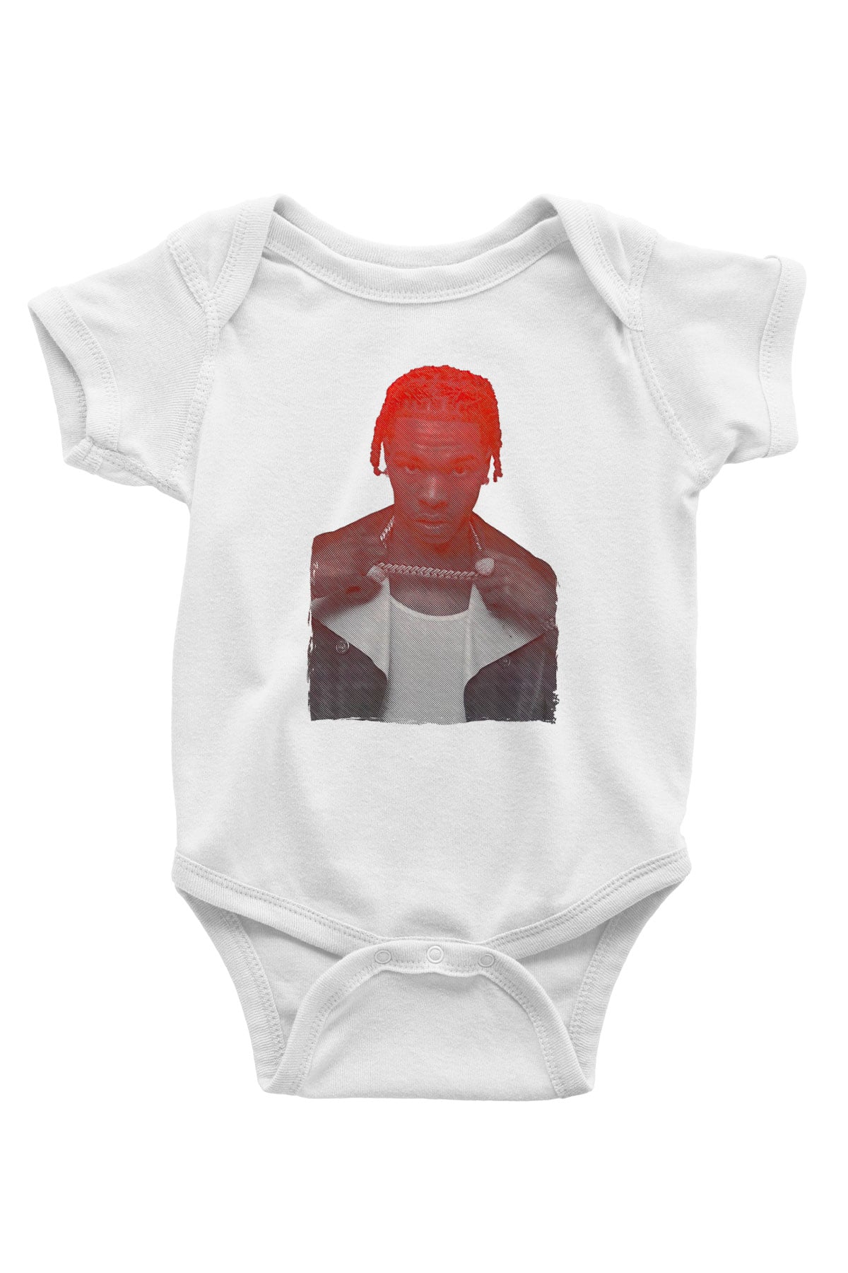 Lil Baby Baskılı Beyaz Unisex Bebek Body - Zıbın
