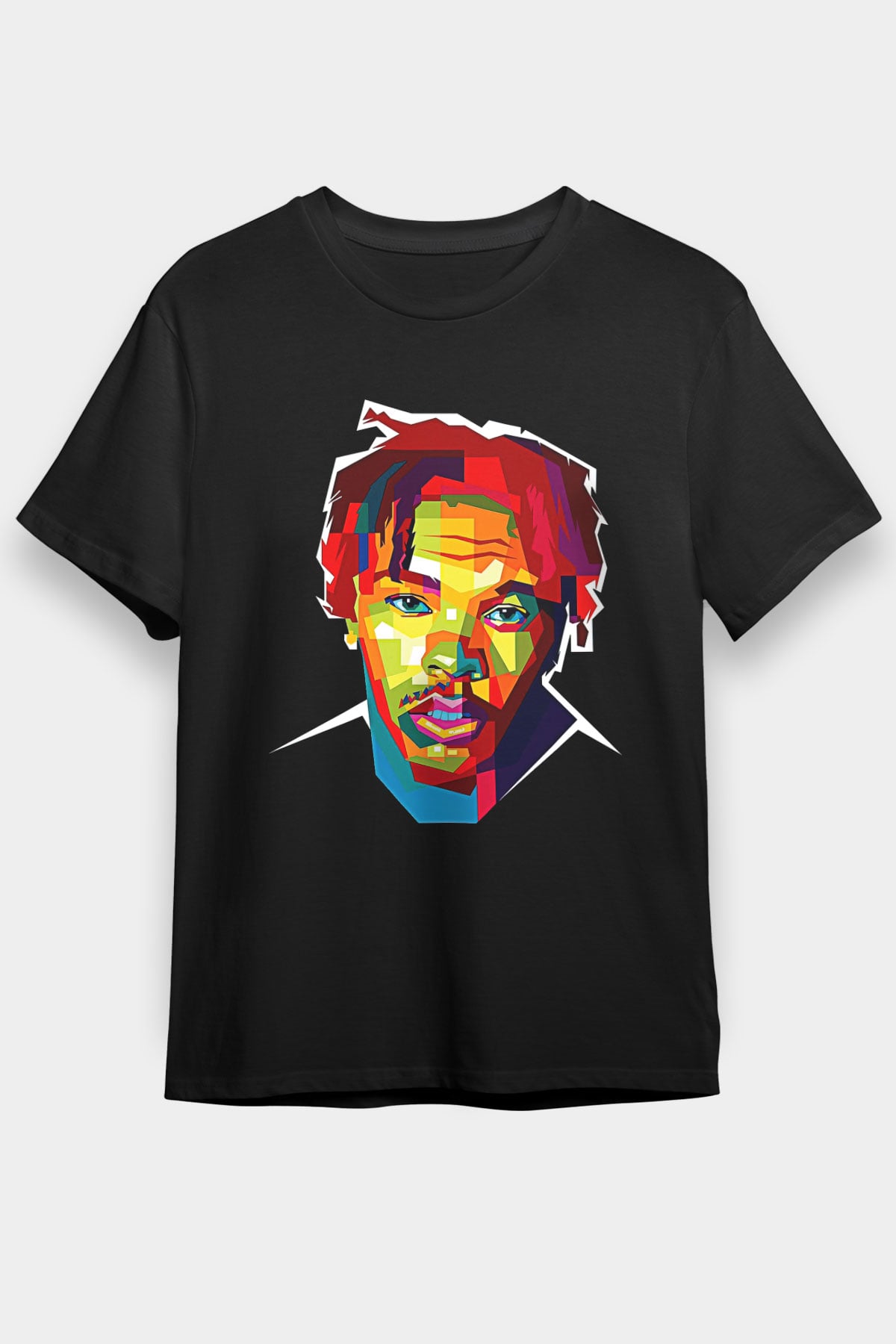 Lil Baby Baskılı Unisex Siyah Tişört - Tshirt
