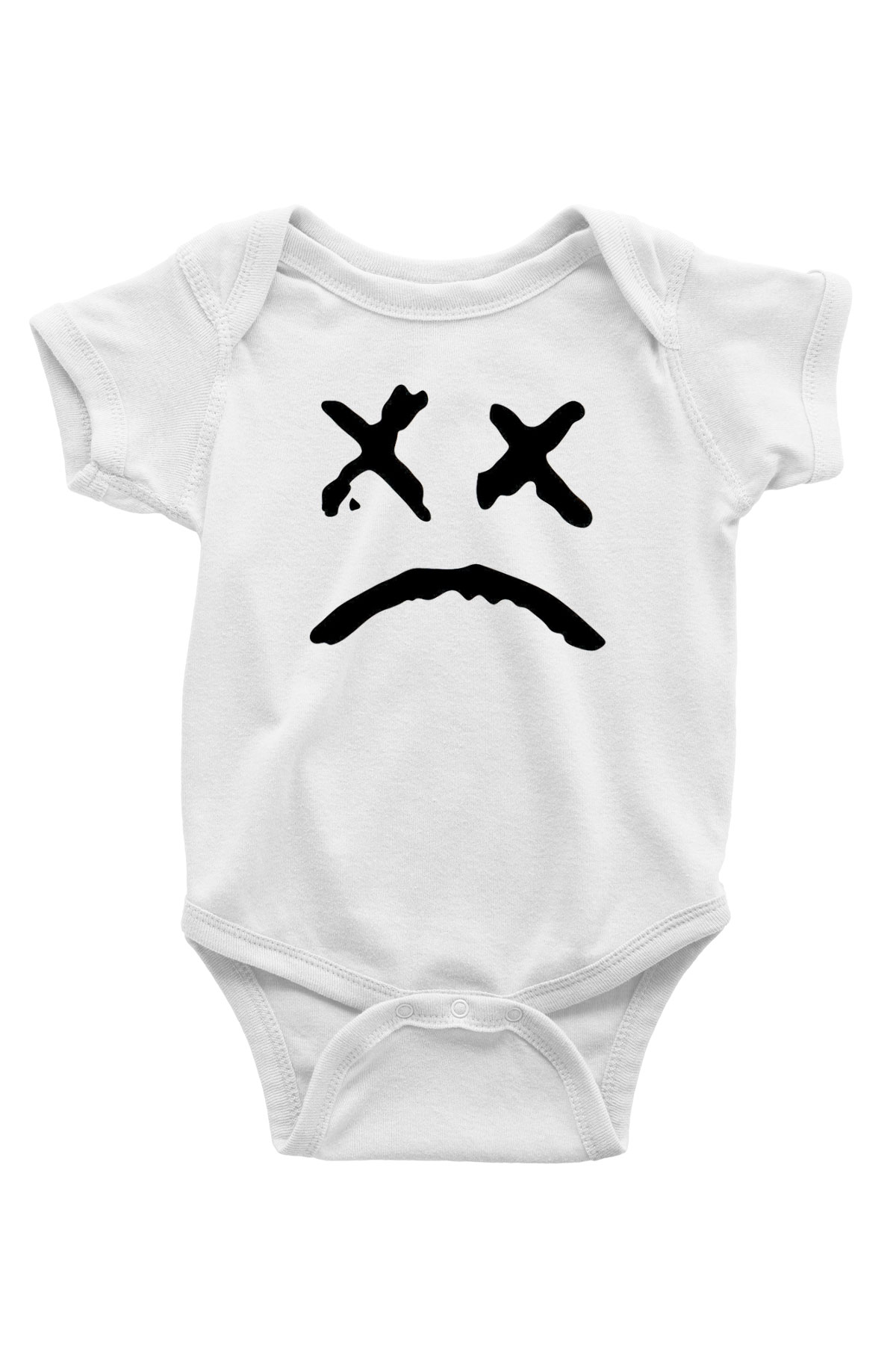 Lil Peep Baskılı Beyaz Unisex Bebek Body - Zıbın