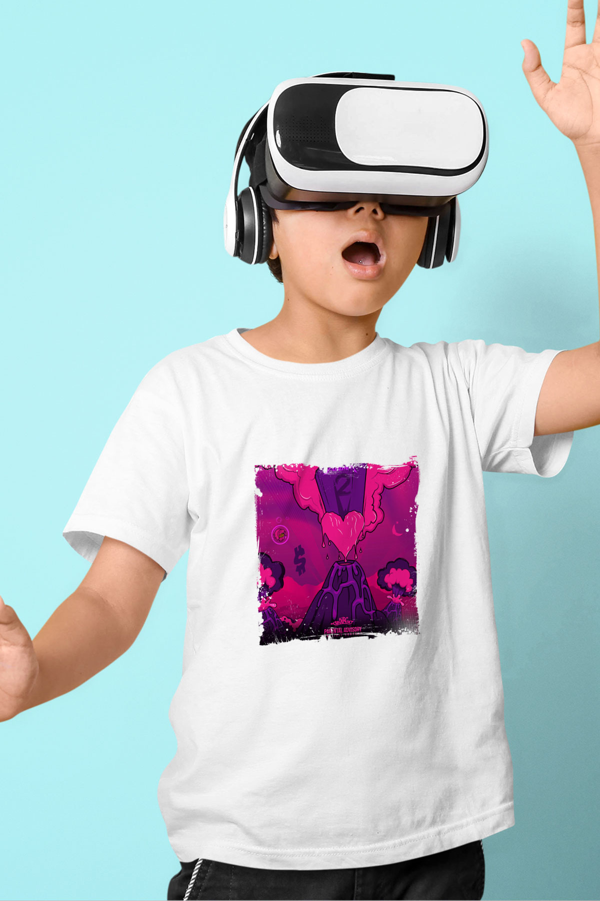 Lil Uzi Vert Baskılı Unisex Beyaz Çocuk Tişört