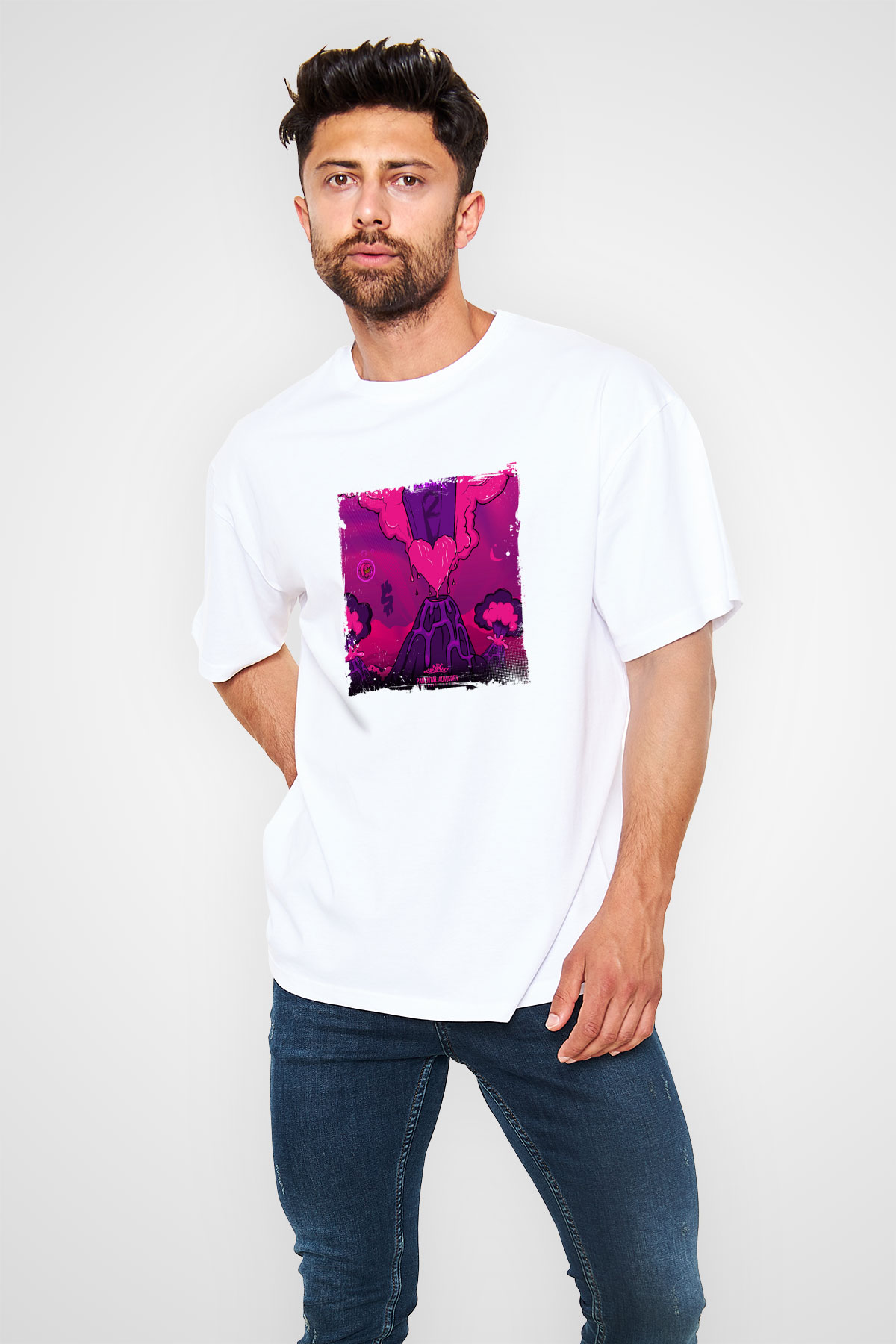 Lil Uzi Vert Baskılı Unisex Beyaz Tişört